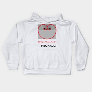 Happy Valentine´s Fibonacci Kids Hoodie